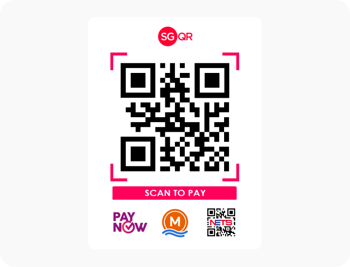 SGQR sticker label