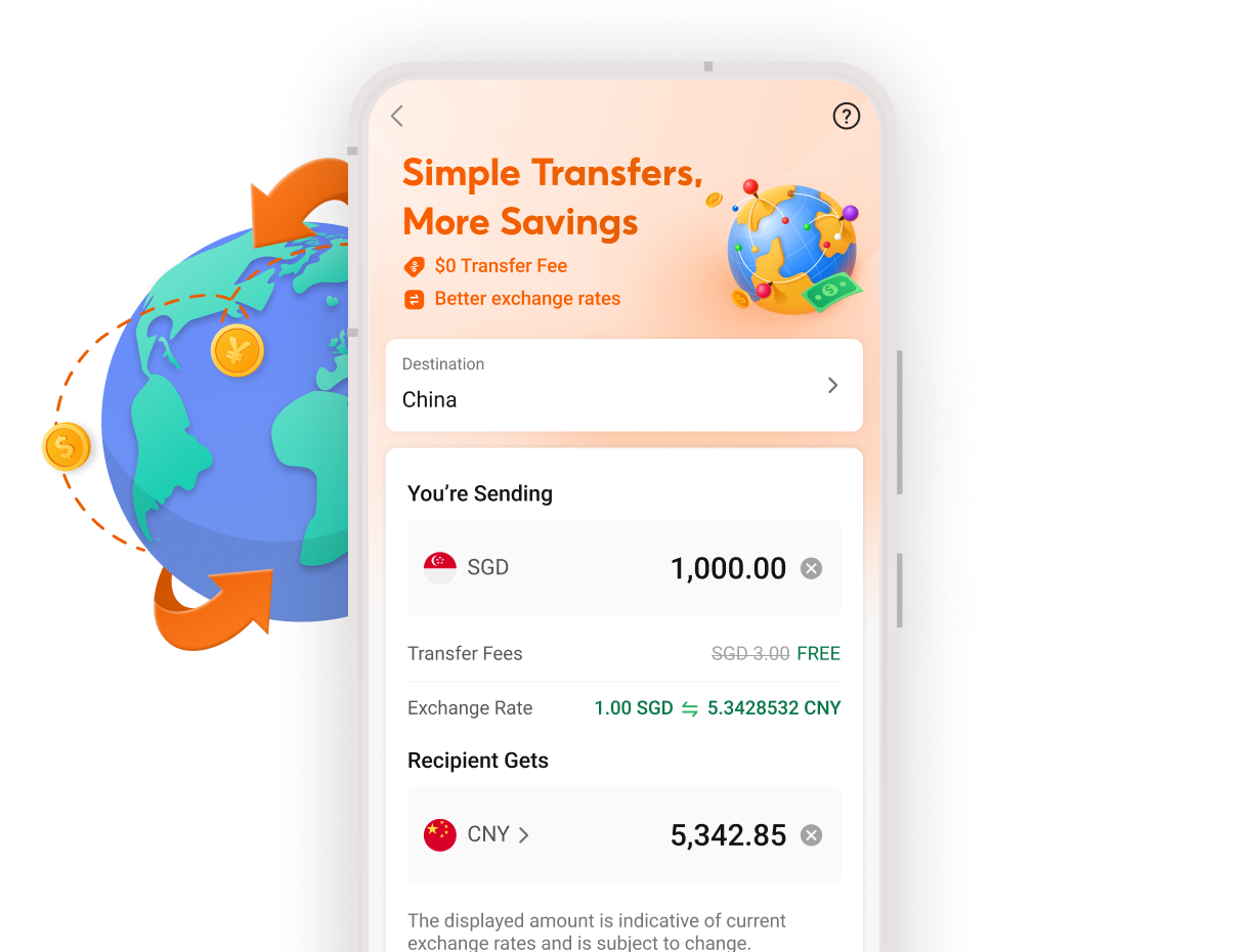 Receive $50 Cash Reward on your first Overseas Transfer