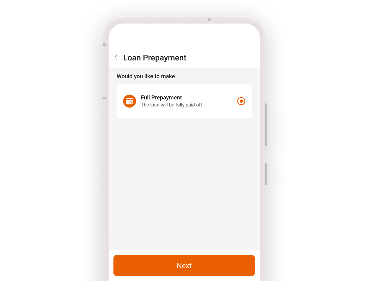 Repay early anytime with no fees