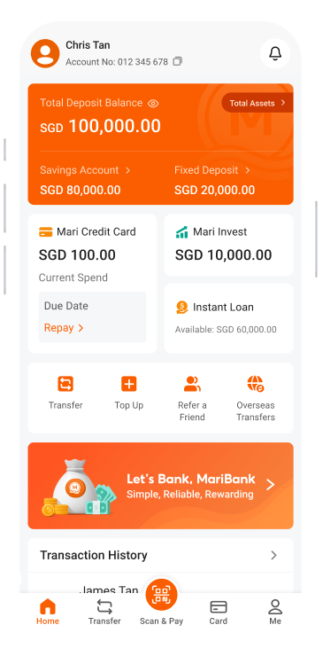 MariBank app preview