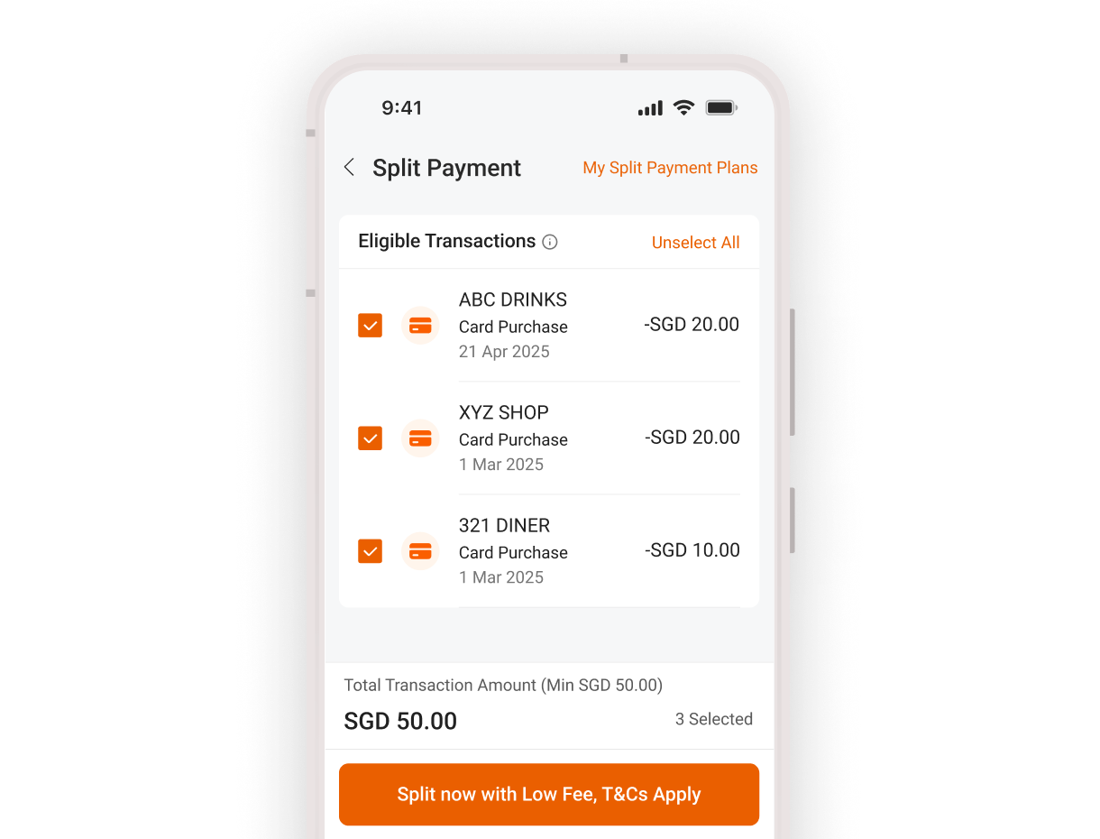 Low Minimum Transaction Amount³