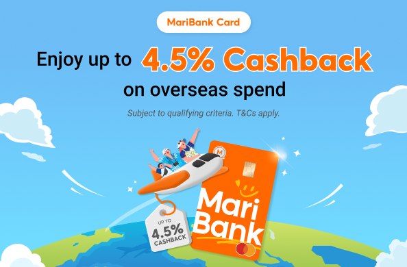 <p>Enjoy up to 4.5% Cashback on overseas spend</p>